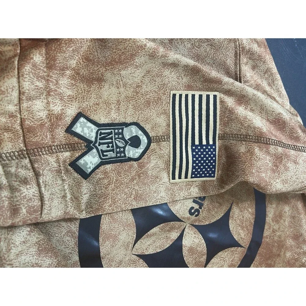 Nike NFL Pittsburgh Steelers Salute to Service Brown Hoodie Men’s XXXL